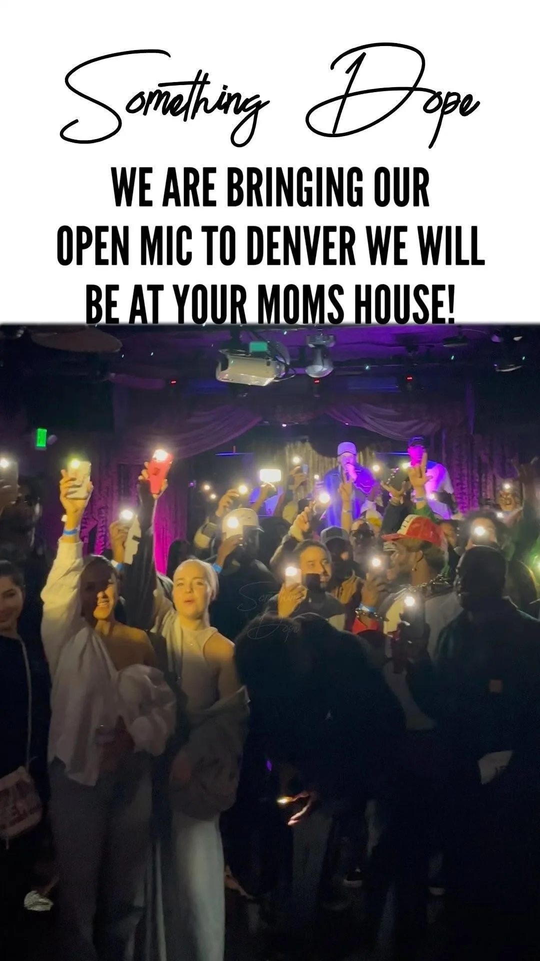 First open mic at Your Mom's House