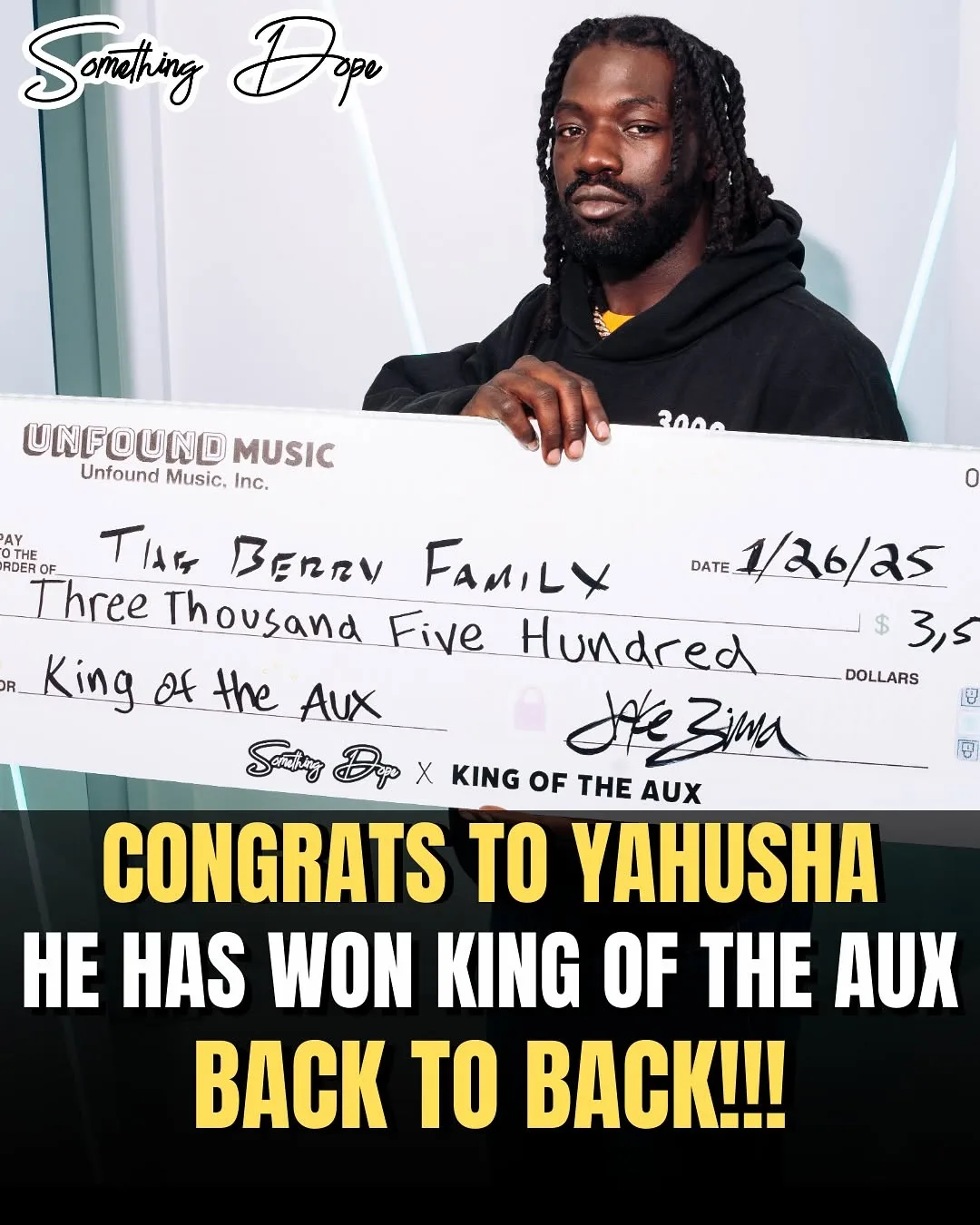 Yahusha, crowned King of the Aux in January 2025